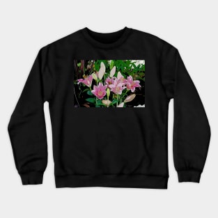 Pink Flowers Crewneck Sweatshirt